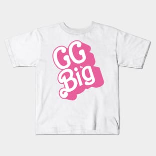 GGBig Pink, Little big grand big reveal college sorority bid day Kids T-Shirt